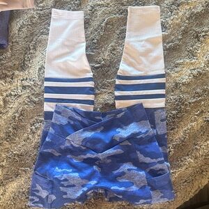 Bombshell Sportswear Blue and White Leggings